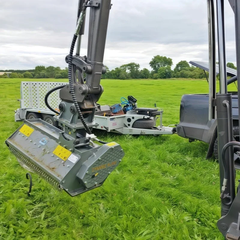 

With Gearbox For0.8-10 Ton Excavator Best Quality Mini Excavator Flail Mower Farm Machines Flail Mower