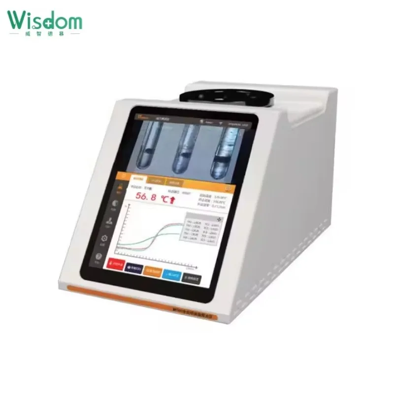 

WISDOM Advanced Melting Point Analyzer 8" Android Touchscreen RT-400°C Precision Control Automatic Detection & Data Export