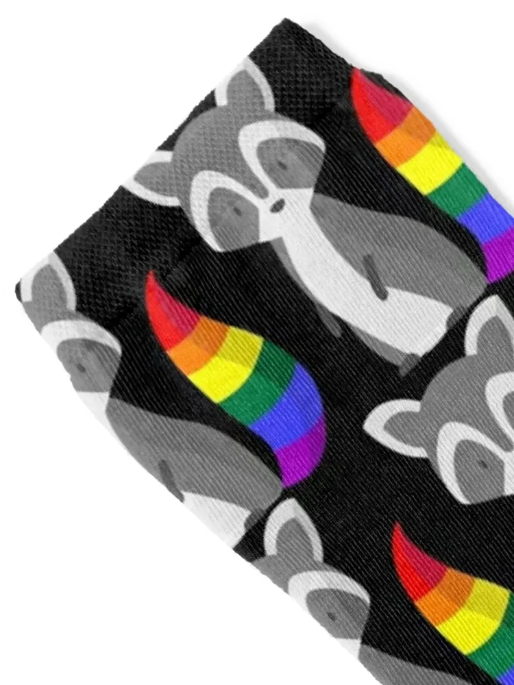 Pride Raccoon Socks Christmas winter sheer Socks Girl Men's