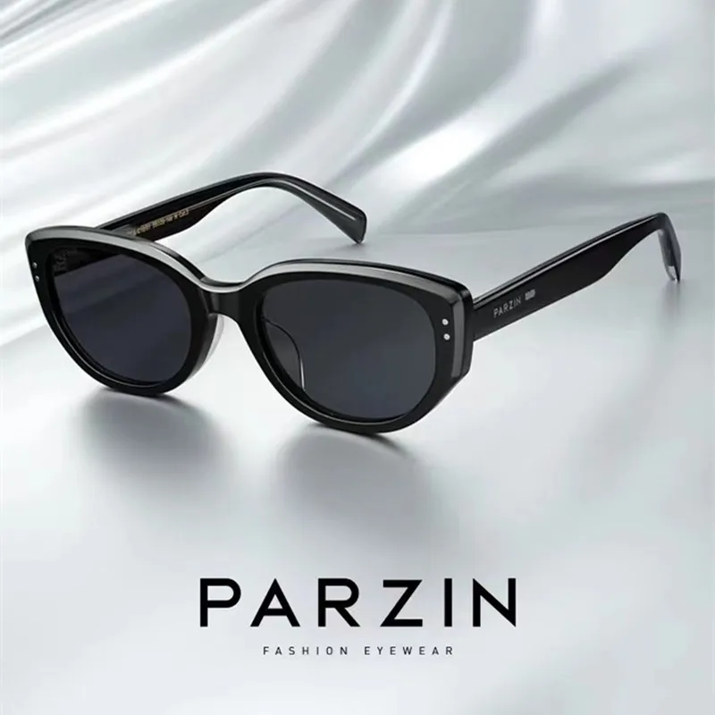 

PARZIN Polarized Sunglasses Women Vintage Cat Eye Sun Glasses For Women Men Shades 12715B