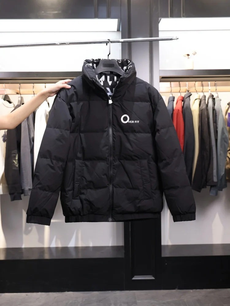 

Double-Sided Wear Short Casual Men's down Jacket Windproof Warm Stand Collar H Home Winter Fashionable Vest by Other Brand