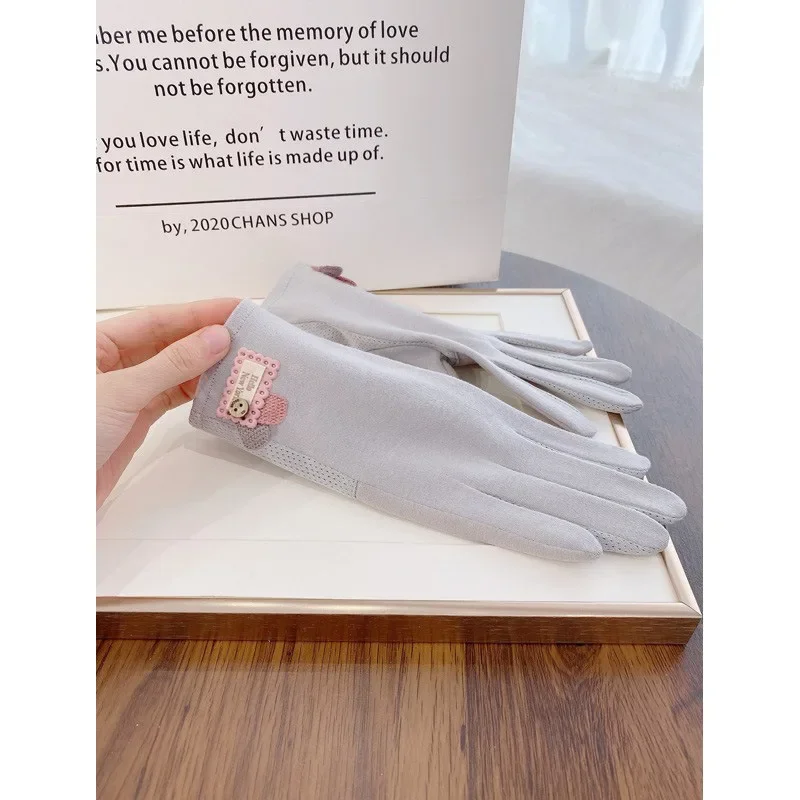 النساء قفازات واقية من الشمس الصيف قفازات الحماية من الشمس عدم الانزلاق قفازات شاشة اللمس الدراجات القيادة القفازات رقيقة المضادة للأشعة فوق البنفسجية قفازات