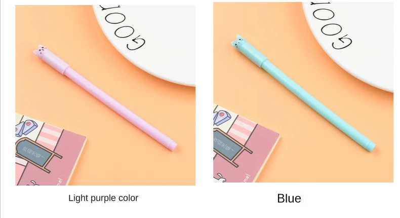 Set of 6 Cute Kitten Gel Pens, Suitable as Party Gifts for Boys and Girls, School Supplies, and Presents