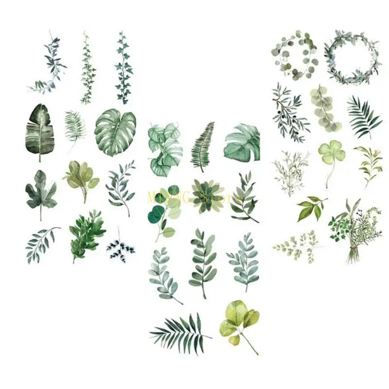 花の装飾的なステッカーレトロ美学ステッカーDIYジャーナルのためのスクラップブッキングステッカー、日記、プランナー、アルバムベストセール