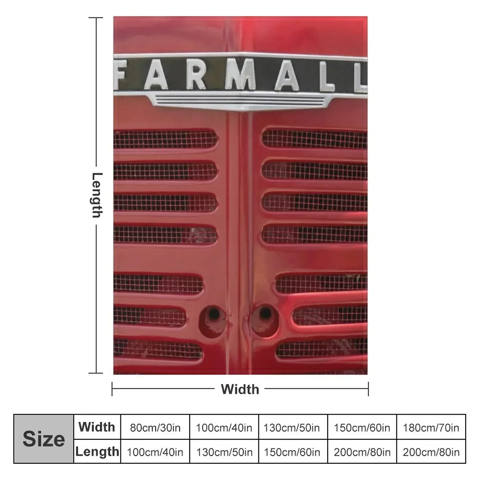 Streamlined Farmall Grill Throw Blanket For Baby Soft Plaid Sofa Quilt Vintage Blankets