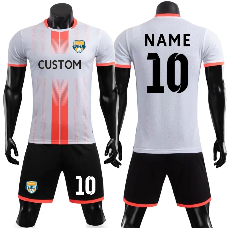 DIY Football Jersey Set Men Football Club Professional Uniform Customize Soccer Jerseys Maillot de football Set Big Size