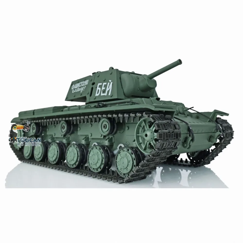 Venta de EE. UU. 2,4G Henglong 1/16 escala 7,0 plástico Ver KV-1 soviético RTR RC tanque modelo 3878