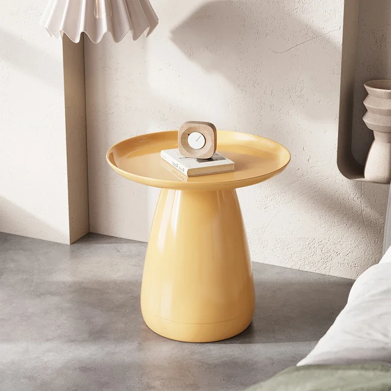 tw-Bedside Tables Simple Modern Small Minimalist Creative Plastic Side Table Round Coffee Table