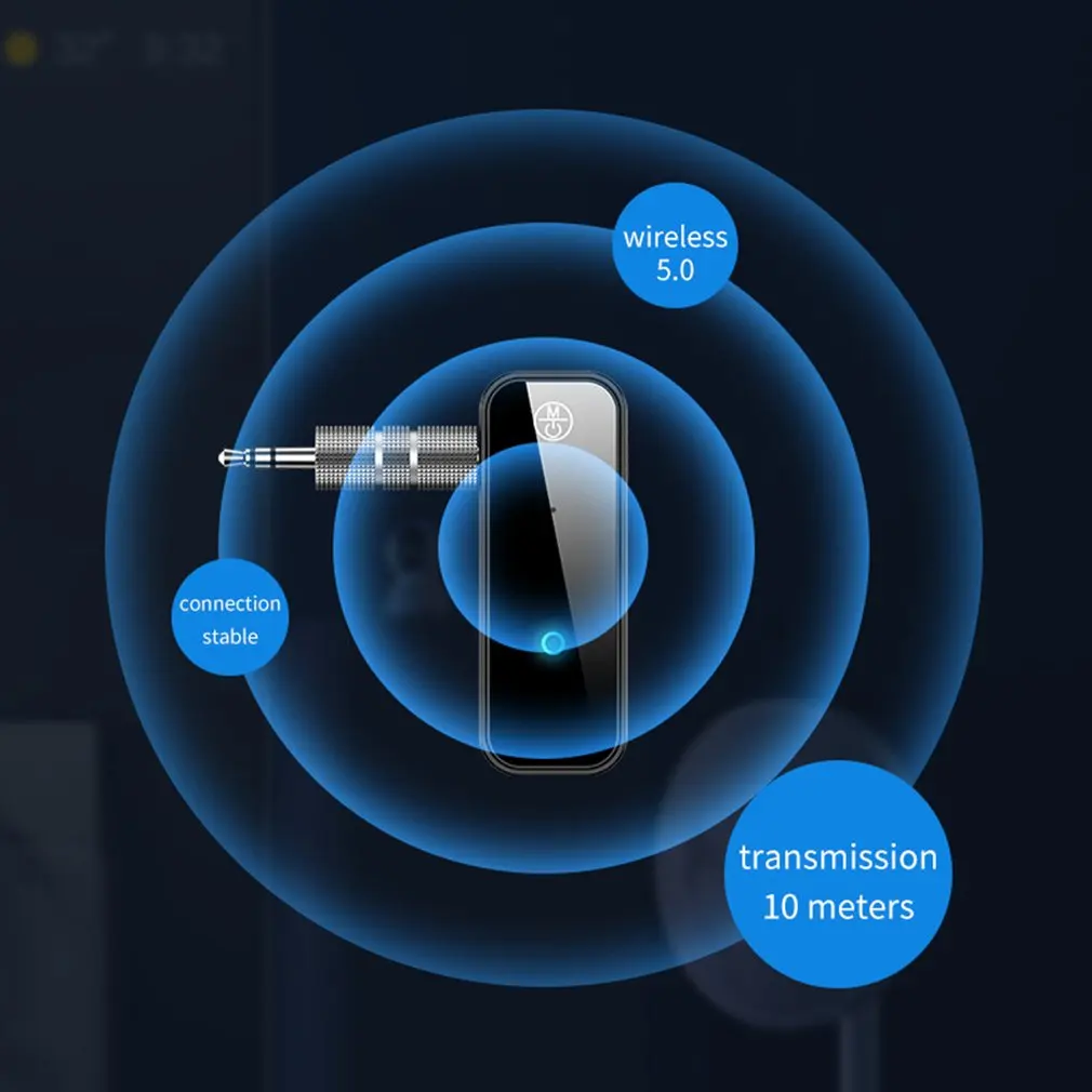 Mini 3,5mm Bluetooth 5,0 Audio Empfänger Tragbare HIFI AUX Stereo Für TV PC Lautsprecher Auto Wireless Adapter Großhandel Dropshipping