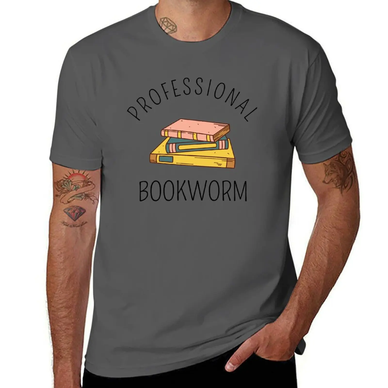 

Professional Bookworm T-Shirt anime shirt vintage clothes designer t shirt men