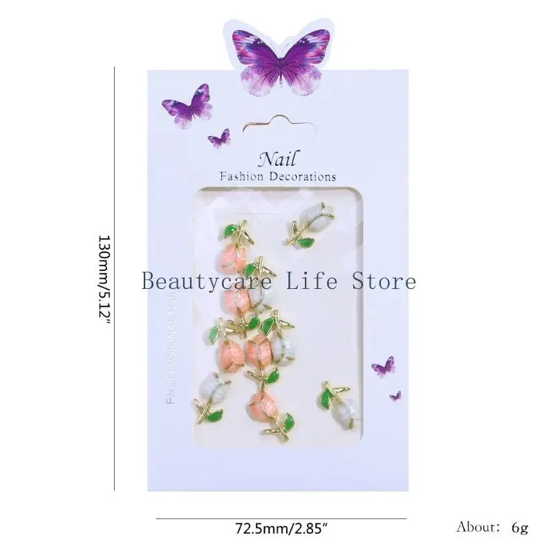 652c Nagel Diamonds Metall Nagel Juwelen Legierungsnägeldekorationen für DIY -Nagelkunsthandwerk