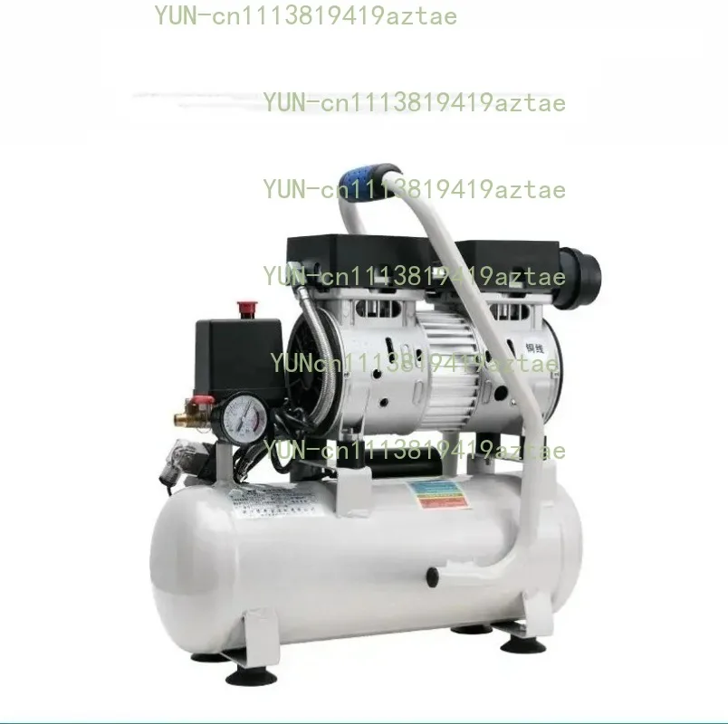 220v Electric Air Compressor Woodworking 8L 9L Air Pump High-pressure Oil-free Silent Decoration High-power Paint Air Compressor
