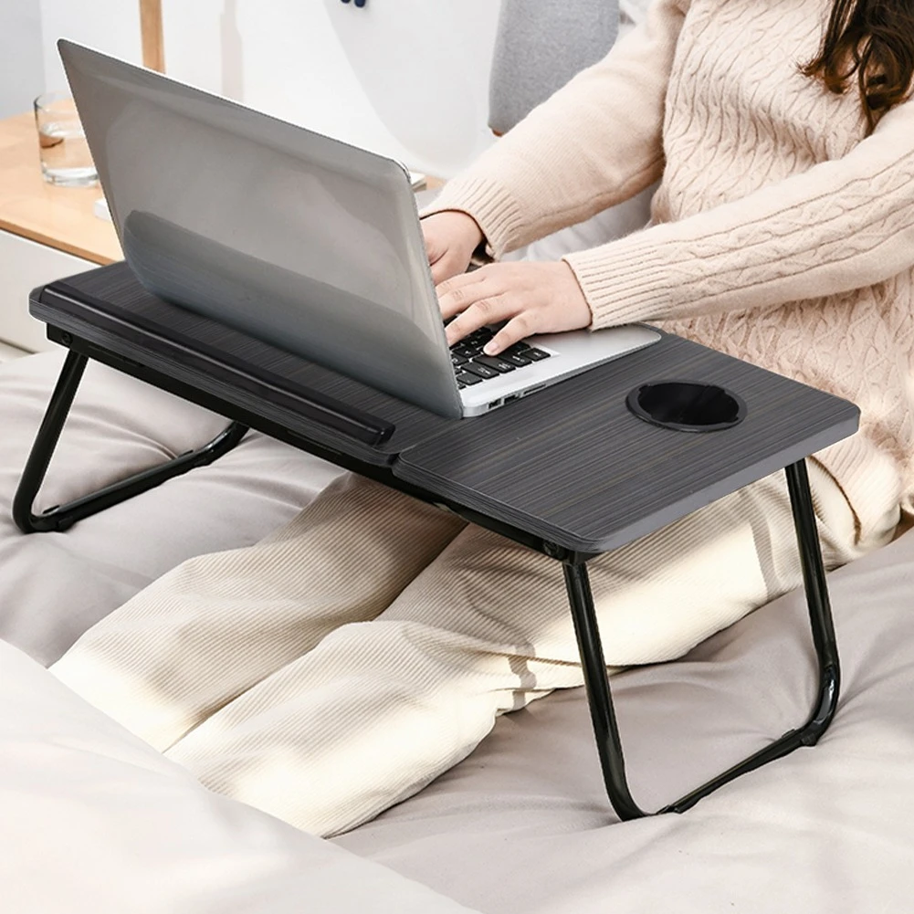 Adjustable Tilting Laptop Desk Sofa Bed Writing Notebook Computer Desk Breakfast Tray Folding Portable Table