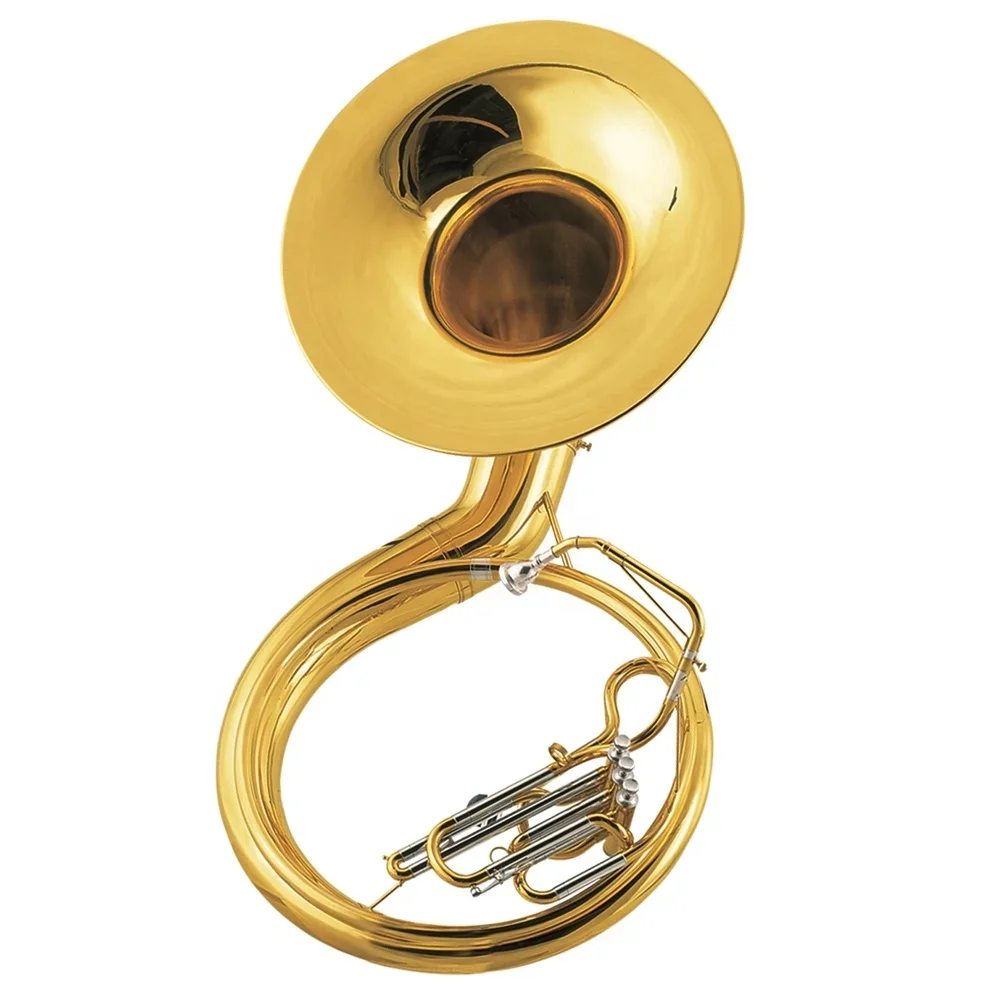 Factory Direct Sales Sousaphone B-flat Brass Band Bass Tuba Professional Playing Sousaphone Instruments.