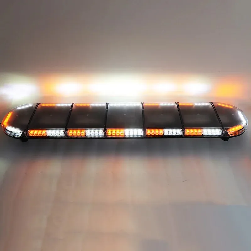 

Factory Hot Selling Biaochi 60" Inches 152cm 104W 12V 24V Waterproof Roof Mount Amber White LED Strobe Emergency Light Bar for T