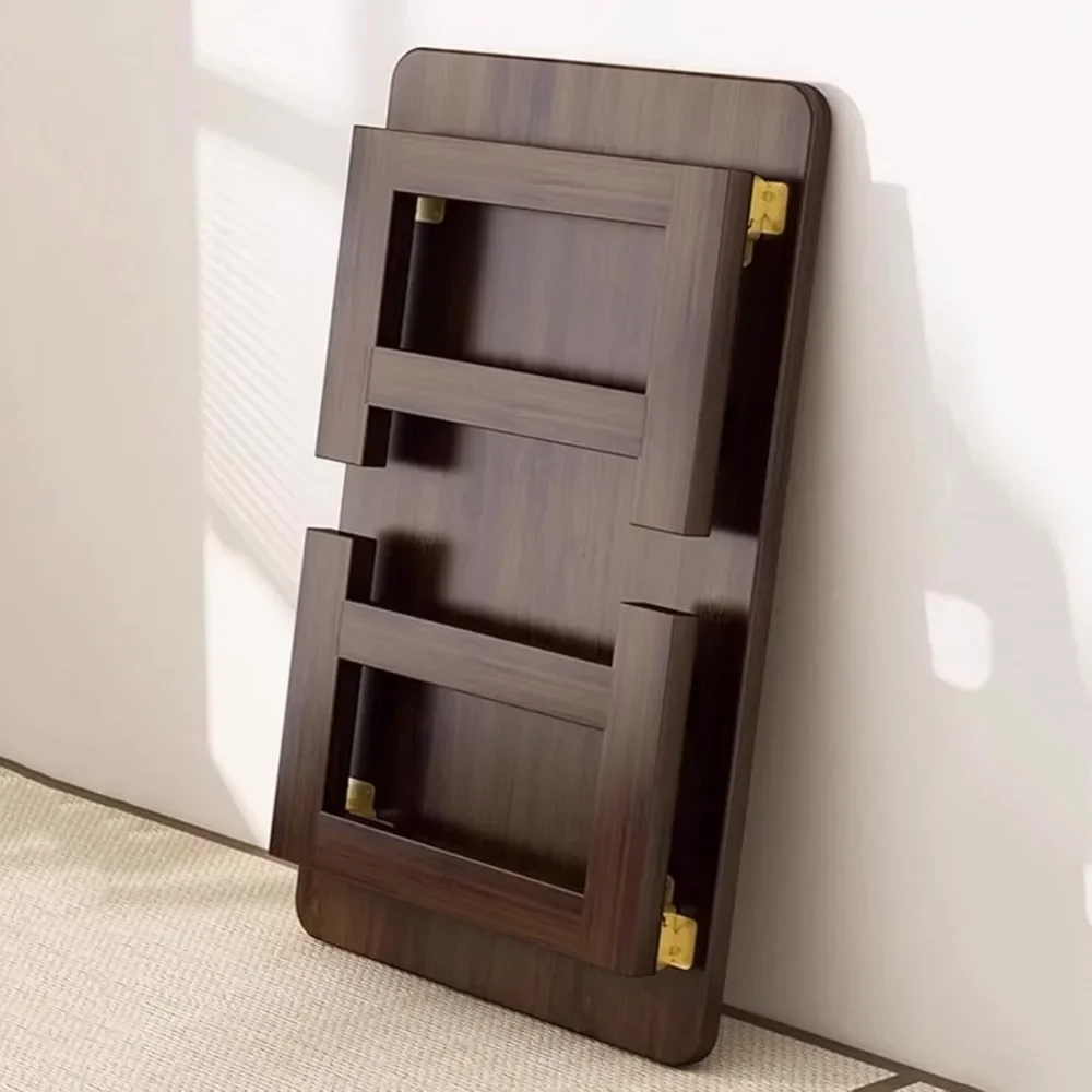 Foldable Small Table Coffee Tea Room Table Bedside Computer Desk Folding Suitable For Tatami Tea Room Balcony Living Room Outdoo