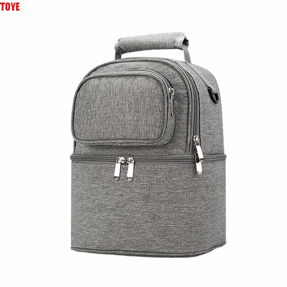 

Рюкзак для беременных большой емкости, двухслойный рюкзак для сохранения свежего детского питания, стильная сумка, изоляционный материал, сумка для мамы