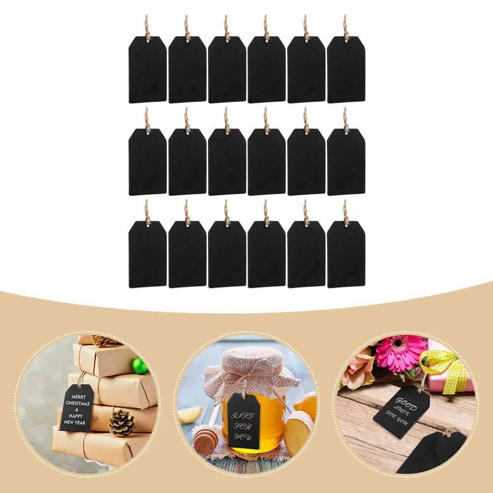

32 Pcs Wooden Label Wedding Decor Chalk Tags Party Decorations Favors Accessories Chalkboard Labels for Jars Bottle