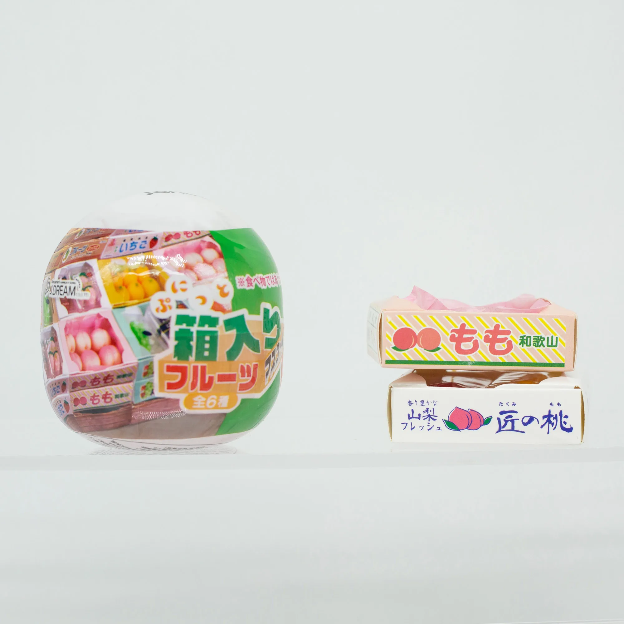 J.DREAM Gashapon Toys Trendy Blind Box Mini Fruit Carton Box Pendants Keychains Collect Miniature Action Figure Accessories