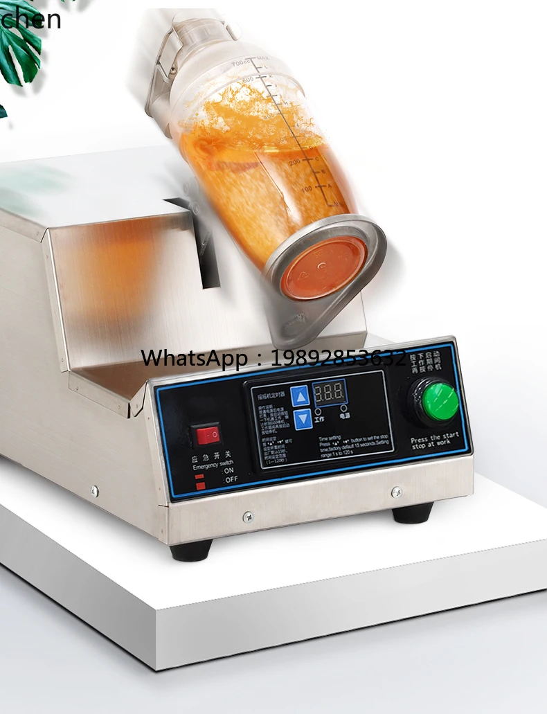 التجارية رئيس واحد الحليب الشاي شاكر الفولاذ المقاوم للصدأ آلة شاكر آلة كأس شاكر