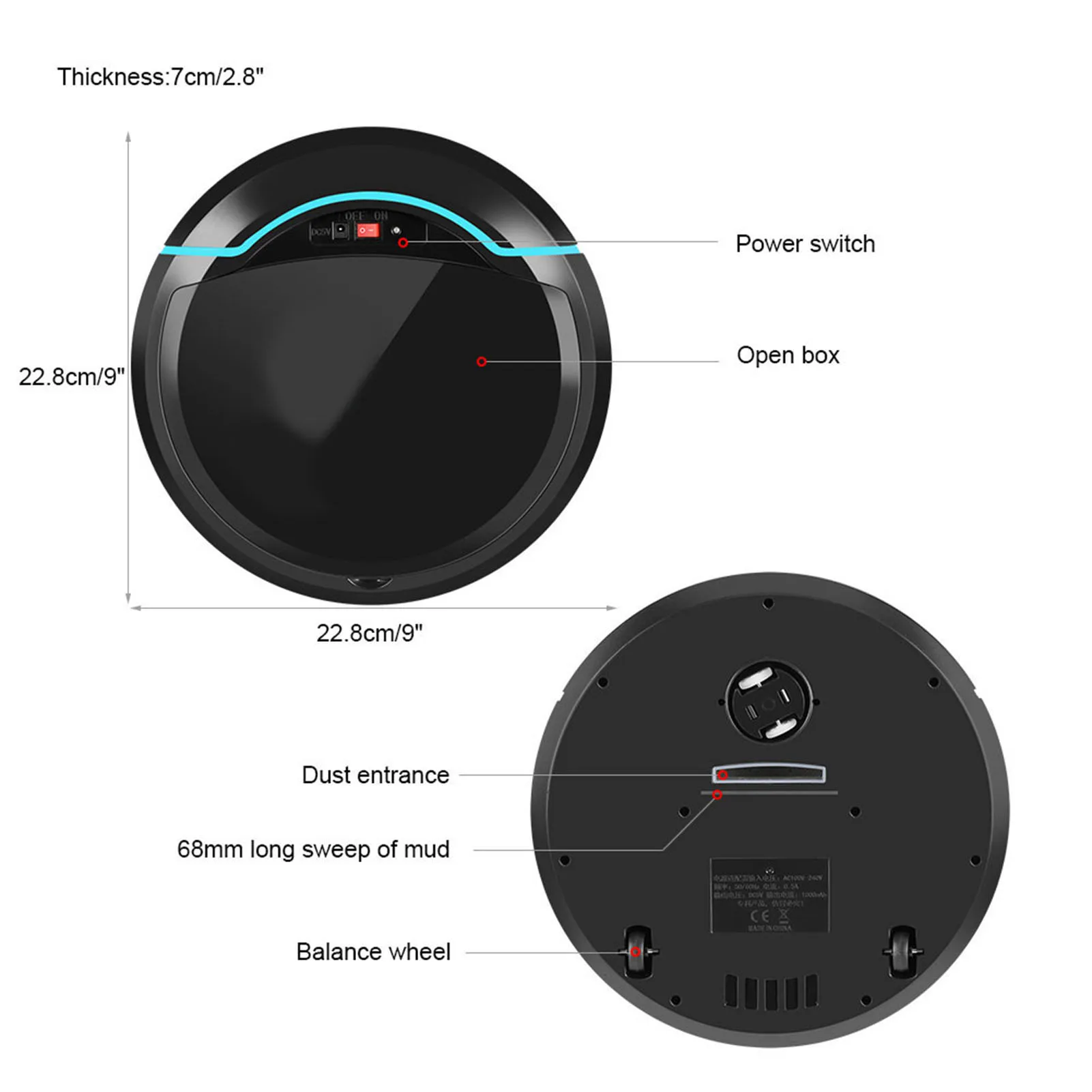 Clean Robot Sweeping Robot USB Rechargeable Automatic Smart Robot Vacuum Floor Cleaner Household Sweeping Machine Vacuum Robot