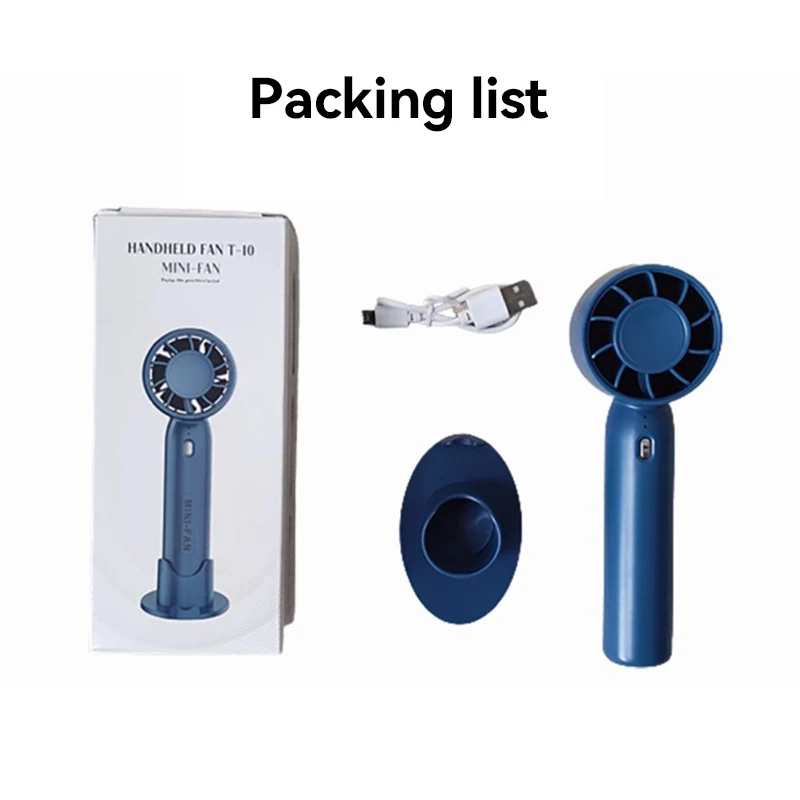 Мини-электрический вентилятор, портативный турбовентилятор, трехскоростной портативный настольный кондиционер двойного назначения с скоростью ветра для кемпинга