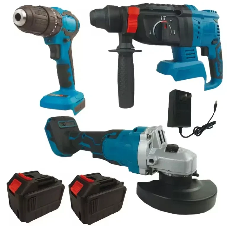 18V 20V 21V The Latest Replaceable Lithium Battery Power Tools Set Combo Box Set Cordless