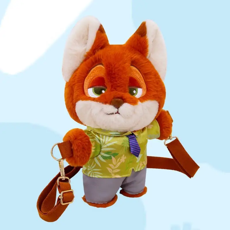 Disney véritable sac à dos Zootopia Judy Nick peluche mignon dessin animé grand Volume mode poupée sac à dos Parent enfant cadeau Couple cadeaux