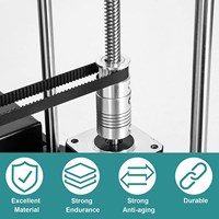 Z-Axis GT2 Timing Belt Pulley Kit 24 Teeth Synchronous Wheel and 1068mm Belt for TRONXY X5SA/X5SA PRO/X5SA-2E 3D PRINTER G