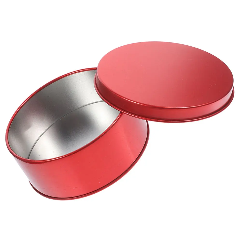 

1pcs Round Tinplate Box Empty Metal Tin For Candy Cookies Storage Decorative Small Tin Container Jar Party Favors Organizer
