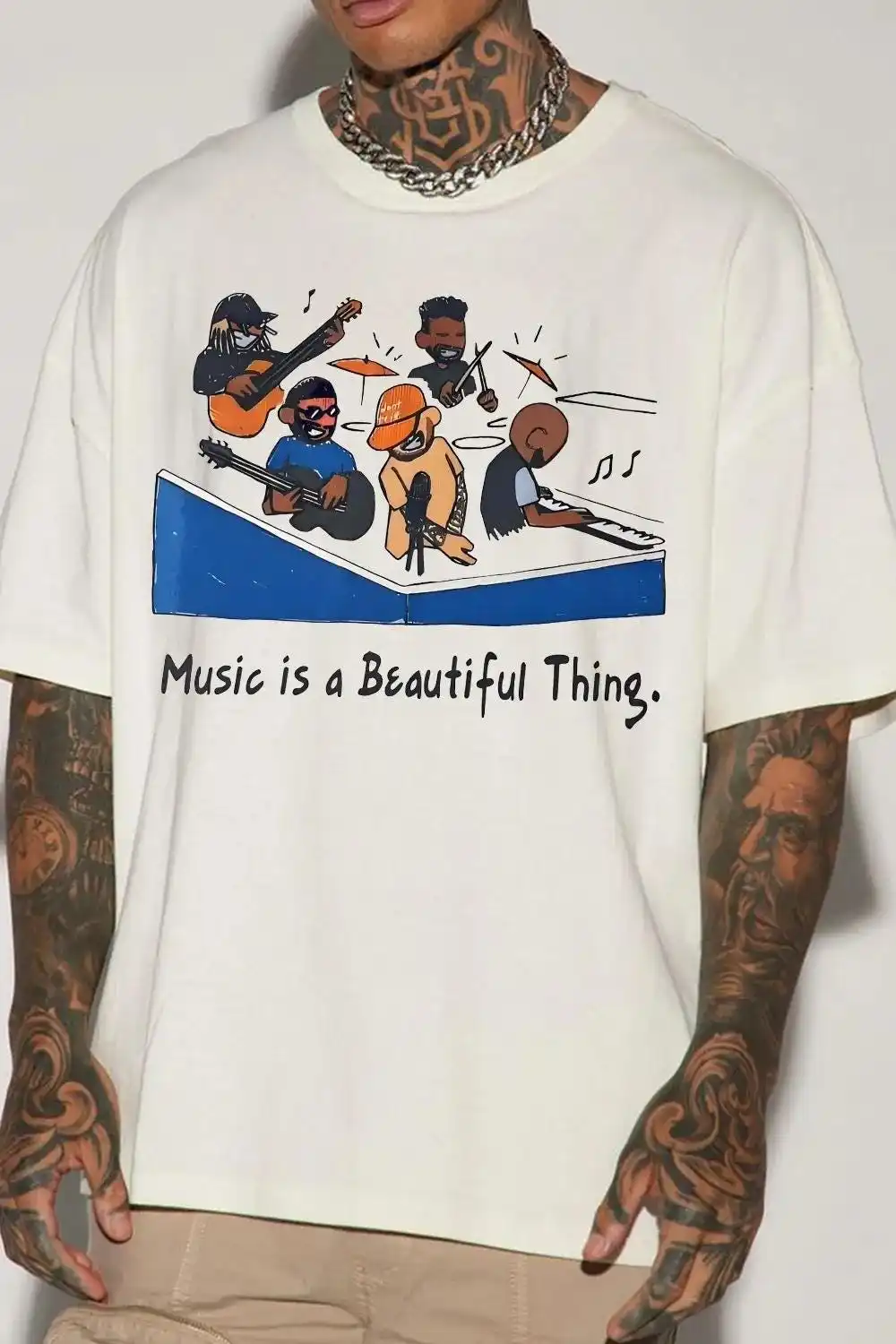 Mac Tiny Desk Concert Shirt, Music Is A Beautiful Thing Tee, Hip Hop Tribute Graphic, Aesthetic Rapper Top Lofi Chill Vibe Merch