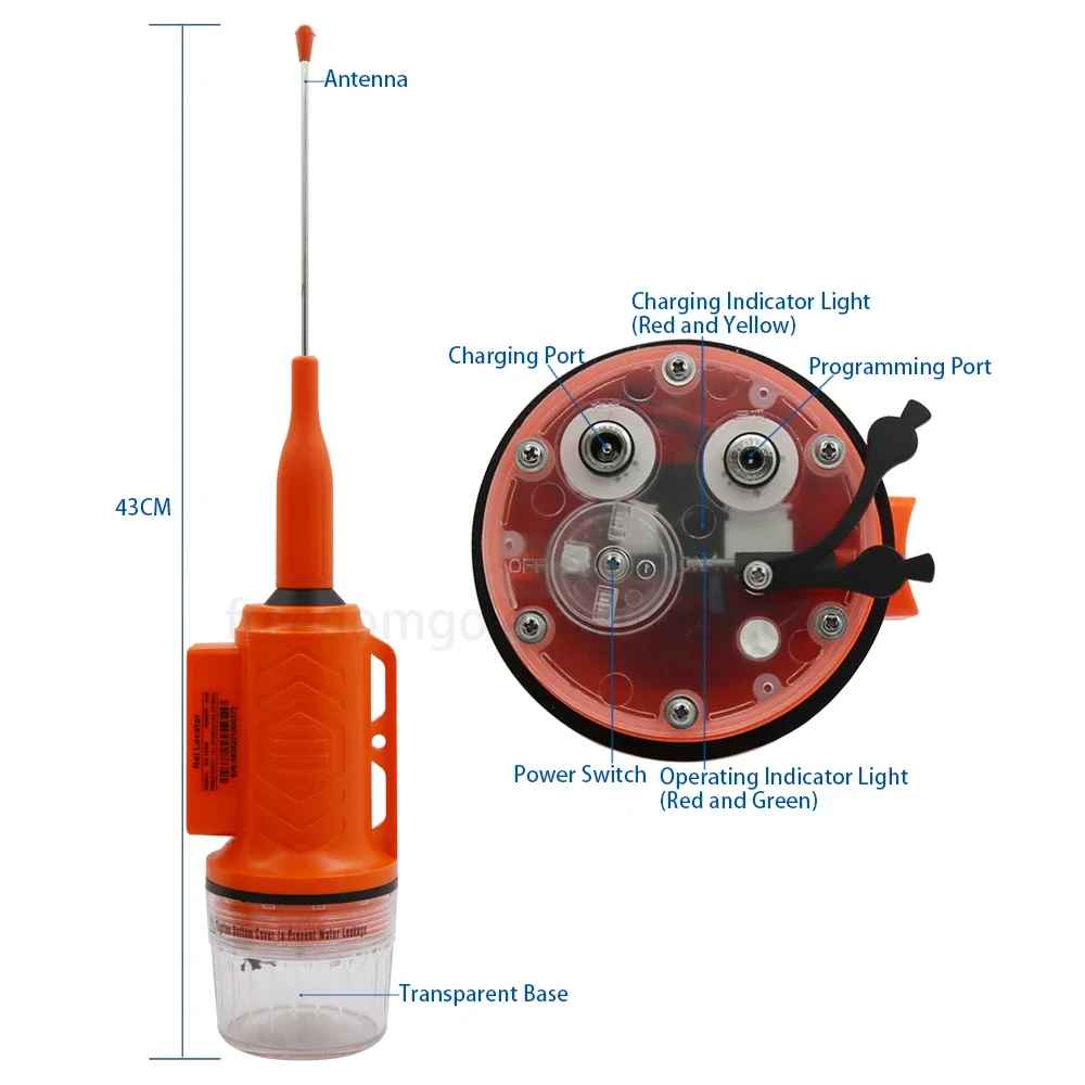 Recent RS-108M Hot Selling Cost-effective Long Remote Fishing Net Locator Marine Gps Finder 5W Fishing Net Ais Buoy Tracker