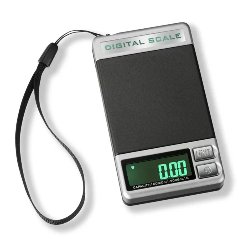 

Portable Jewelry Scale 500G Precision LCD Pocket Electronic Balance Gram Weigher Tare Backlight