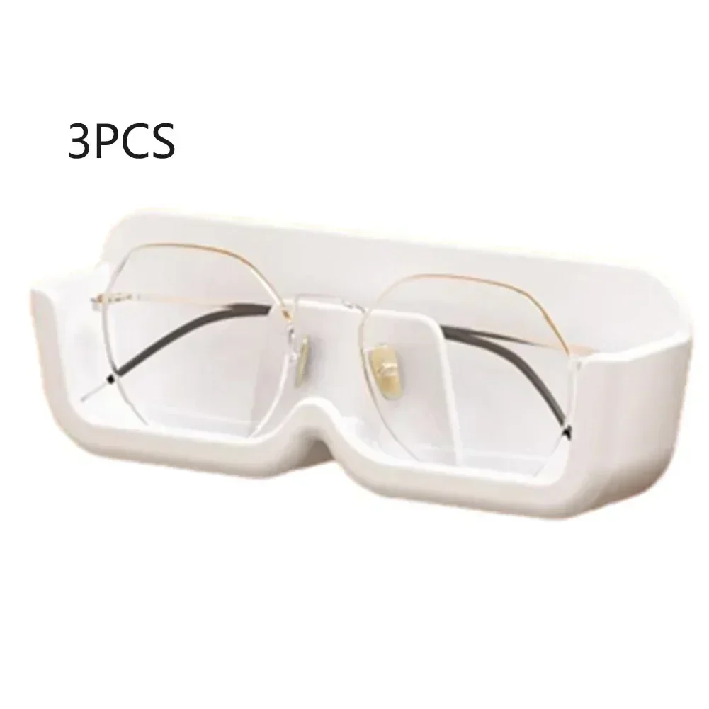 Caixa de armazenamento de óculos de sol sem perfuração, suporte de parede para óculos, suporte de exibição, quarto, organizador de mesa