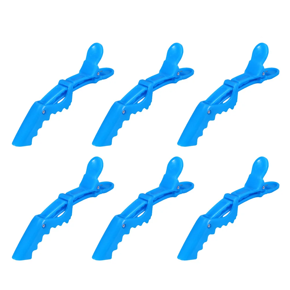 12 Stück Krokodilklemmen, Premium-Kunststoff, Salon-Haarspangen zum Abteilen, professionelles Haar-Styling und Gesichtswaschen, tragbar