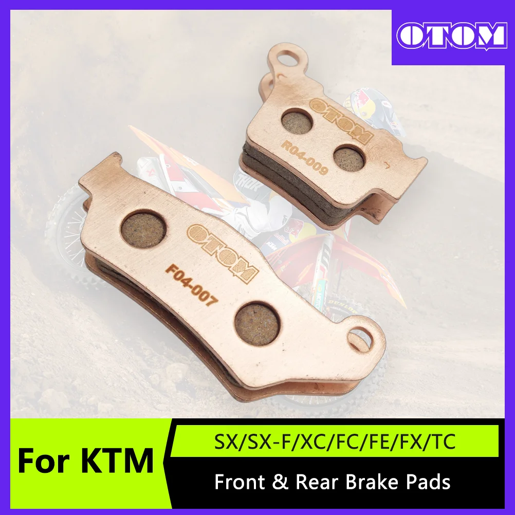 OTOM دراجة نارية الجبهة الخلفية الفرامل النحاس تلبيد ل KTM SX SXF XC XCF XCW EXC EXCF HUSQVARNA FC FE FX TC TE الملحقات