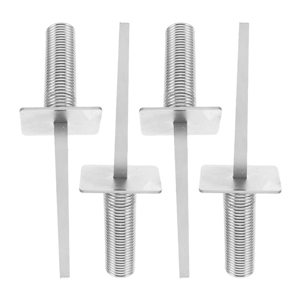 

4 Pcs Soccer Spring Floor Nails Flagpole Base Training Accessory Corner Football Fixing Stake Spring-mounted Spike Ground for