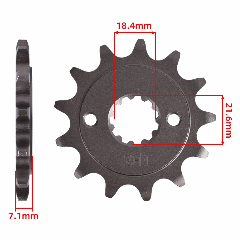 520 13T 14T Front Sprocket For HONDA CBF250 2004 2005 CBF250R 2018 2019 CBR250 CBR250R 2011-2013 CBX250 Twister CBR CBF 250 R