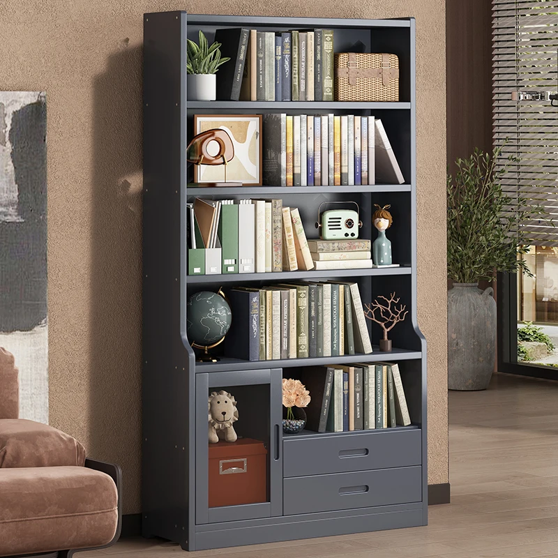 رف كتب للتخزين من الأرض إلى السقف، غرفة معيشة متعددة الطوابق، تخزين بسيط للطلاب #3