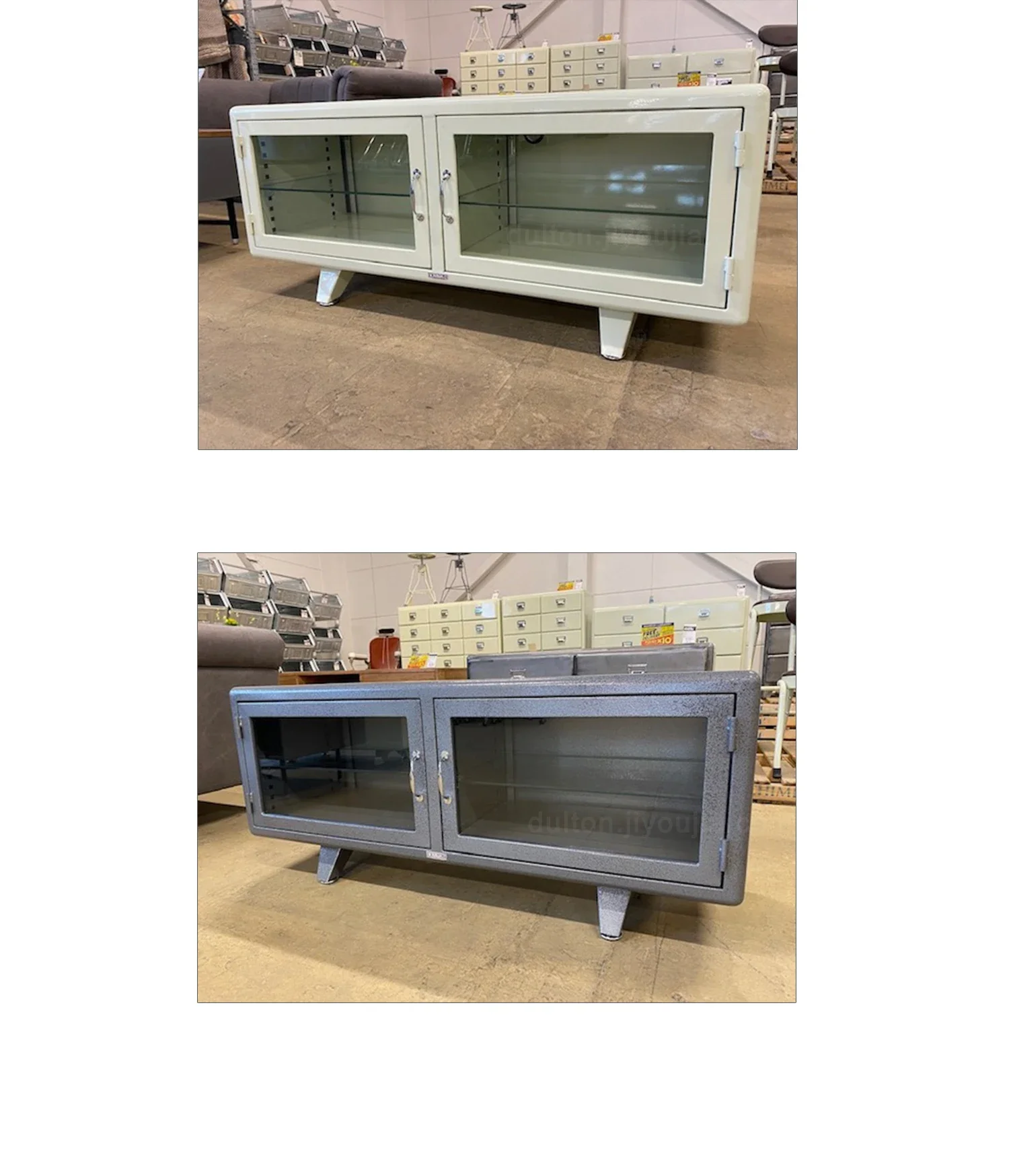 Retro Personality Metal TV Cabinet Simple Multi-Functional Storage Organizer Display Cabinet Small Size