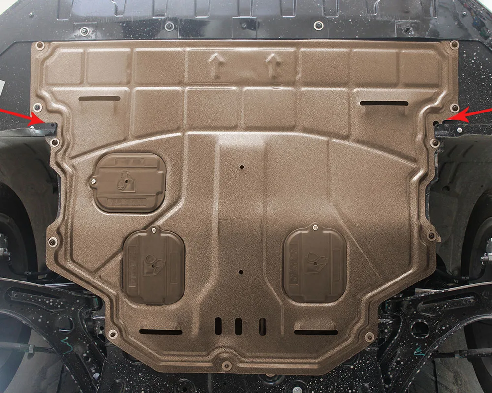 أعلى جودة أسود تحت المحرك الحرس قطعة من نسيج مجلس سبلاش درع الطين الحاجز لوحة لوحة ل MG MG6 2017-2024 1.5T