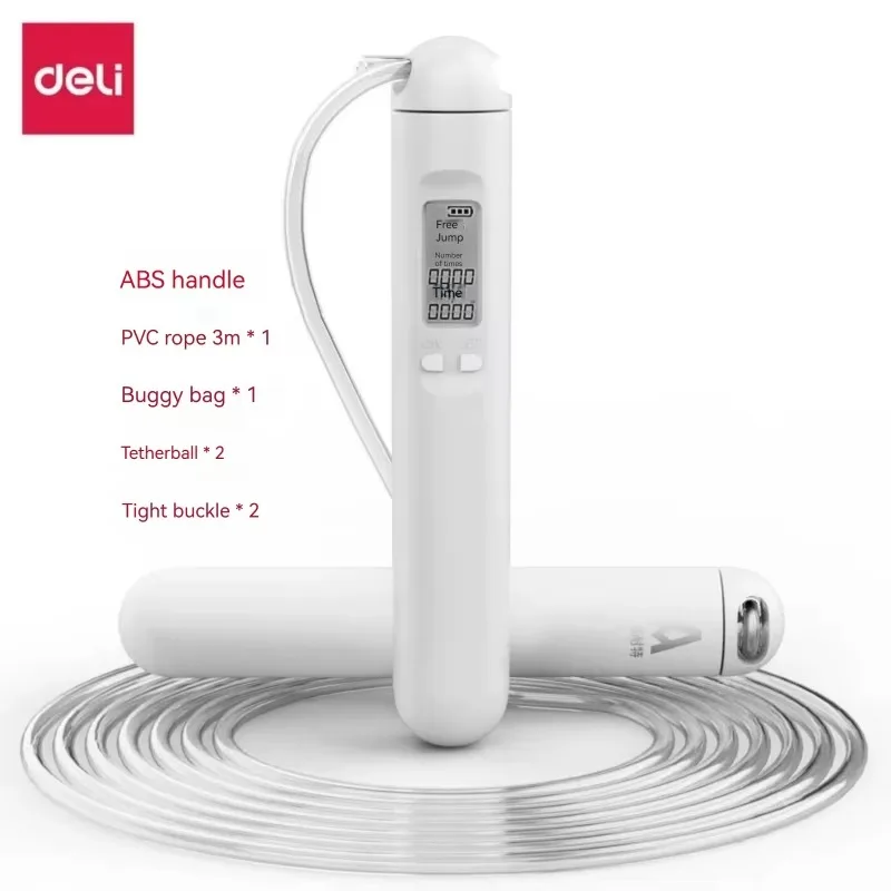 YTYINYTYINDeli F4147 Middle School Entrance Examination Training Electronic Counting Skipping Rope Fitness Good Quality