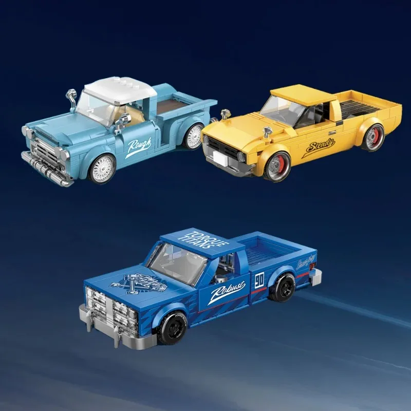 

Pickup Trucks Building Blocks MOC Speed Techniced Car Model Desktop Decoration Brick Puzzle Toys for Children Kids Boys Gift
