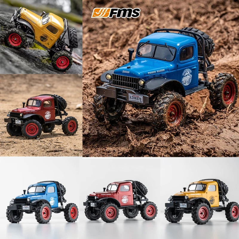 FMS FXC24 POWER WAGON RTR 1:24 Rc Crawler Model Buggy Car 4wd Vehicle Truck For Sandland Desert Dirt Road For Boys Toys Gift