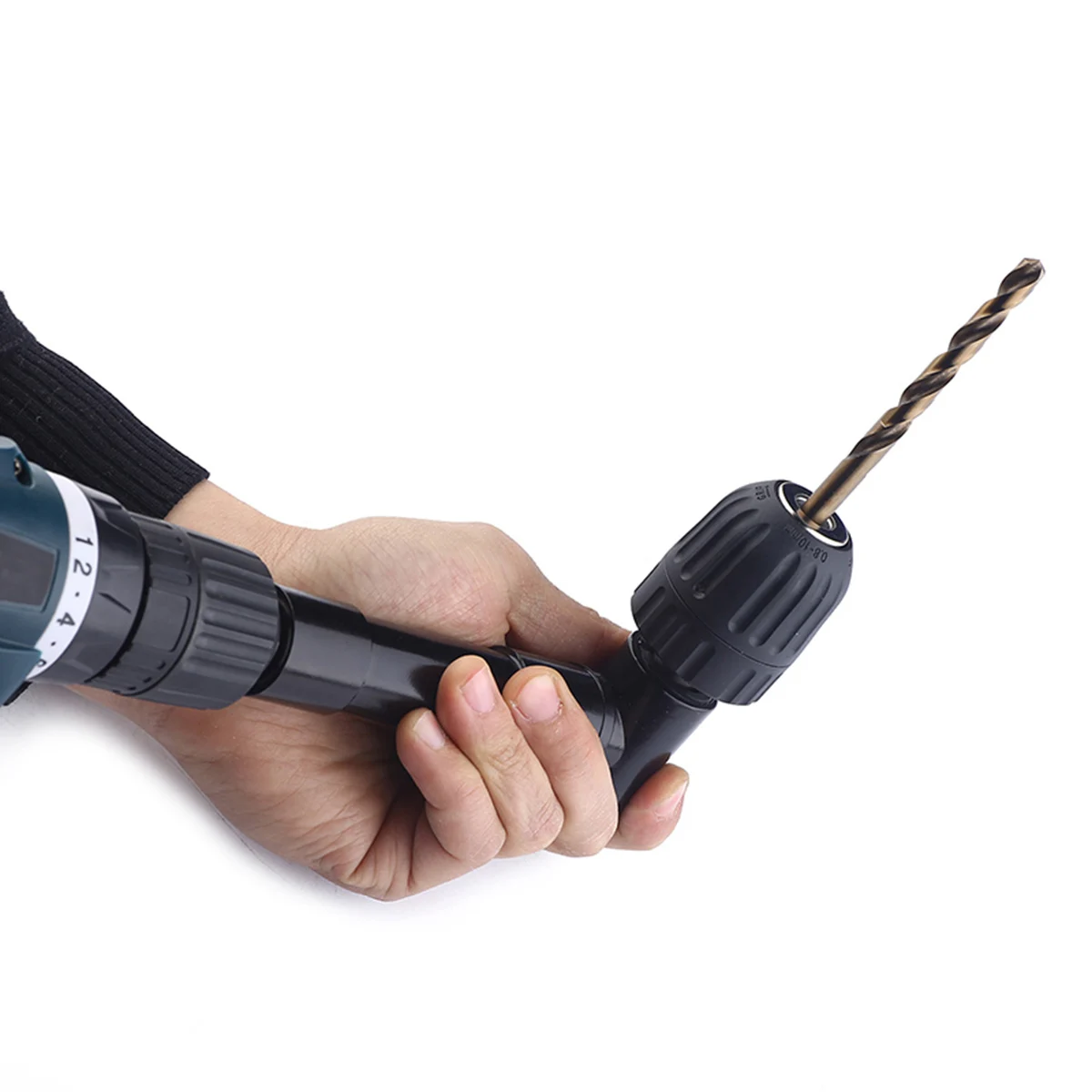 

Right Angle Drill Attachment 90 Degree Electric Adapter Shank For Drills Buffing Tools Torque 25N·m 1500 Power