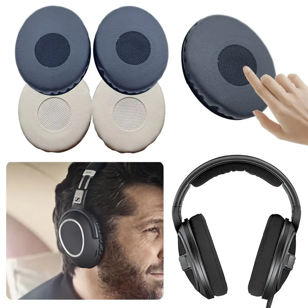 1 para skóra proteinowa wkładki do uszu miękka gąbka osłona na słuchawki zamiennik dla Sennheiser HD228 229 218 238 219 220