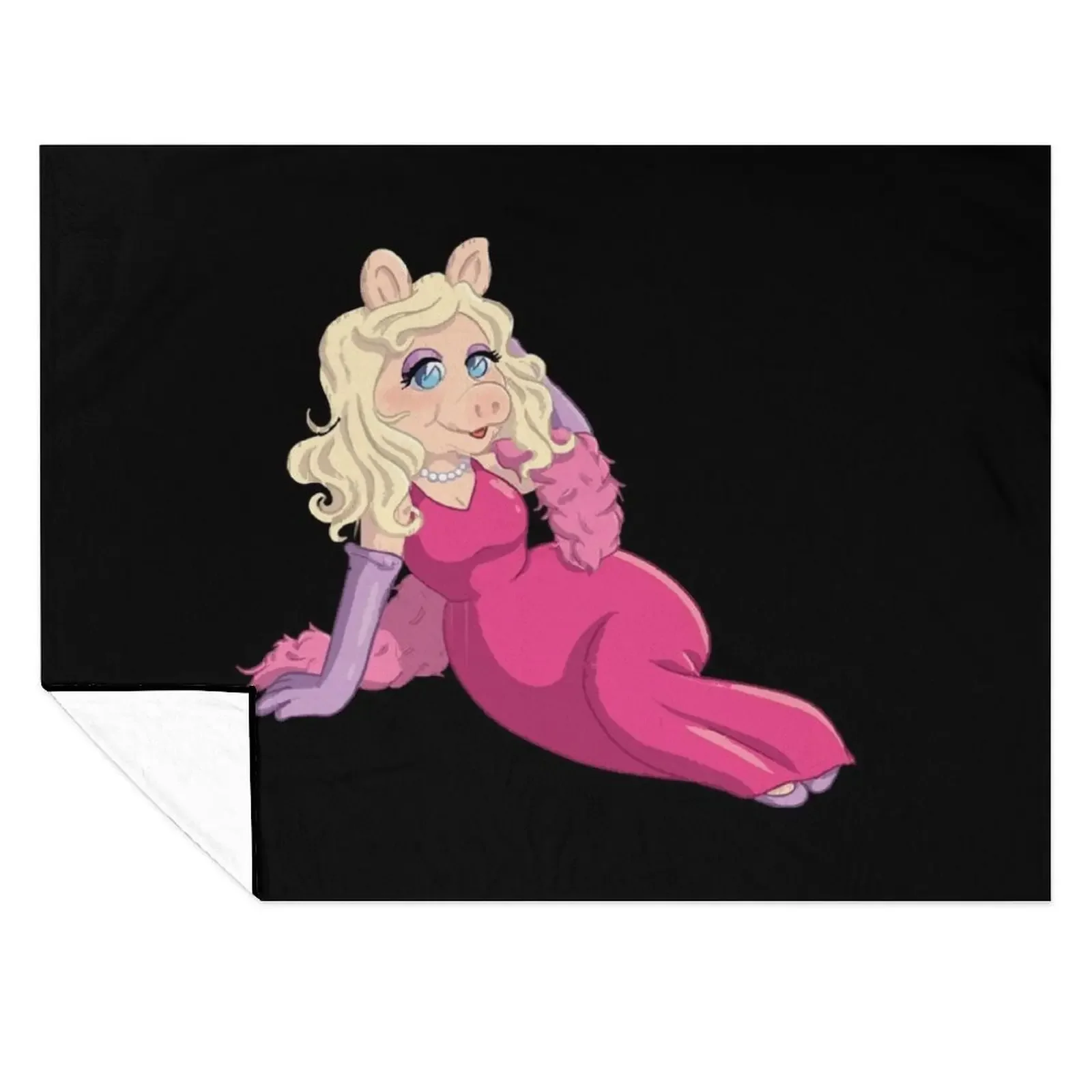 

Miss Piggy Copy Throw Blanket Retros Blankets For Sofas warm winter valentine gift ideas Blankets