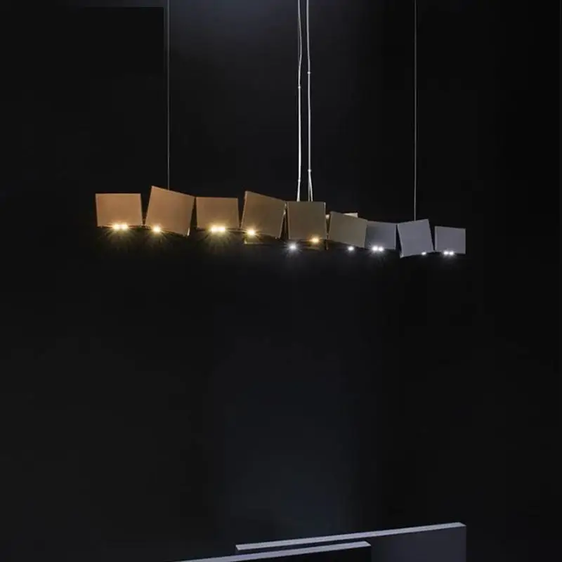 

Post modern creative restaurant box combination LED chandelier personalized design concept, customized lighting fixtures