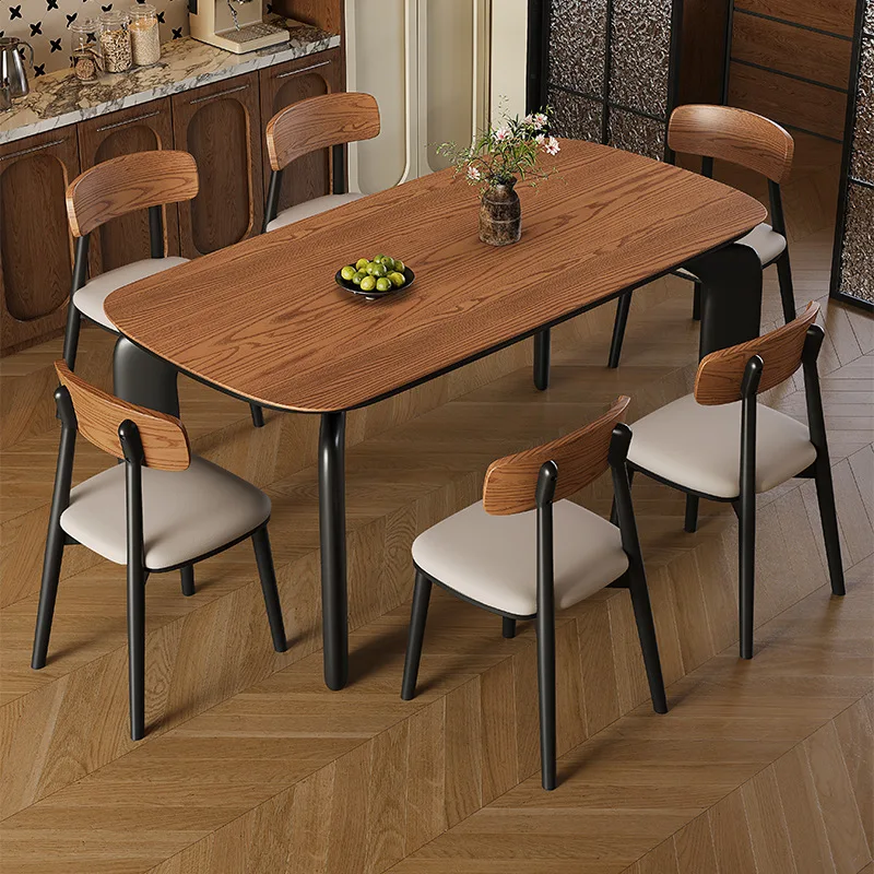 Designer Accessories Dining Table Luxury Stylish Nordic Wood Camping Dining Table Restaurant Modern Tavolo Pranzo Furniture
