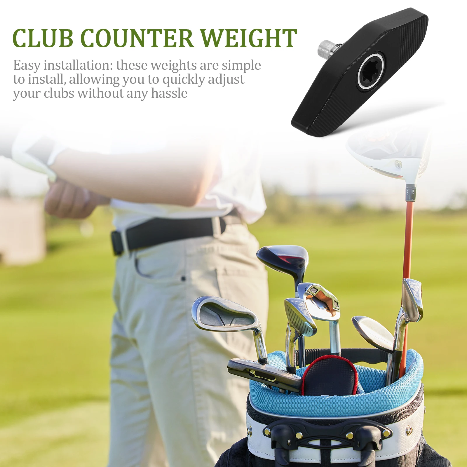 

Plastic Replaceable Golf Club Weight Professional Outdoor Use Accessories Daily Use Club Weight Driver